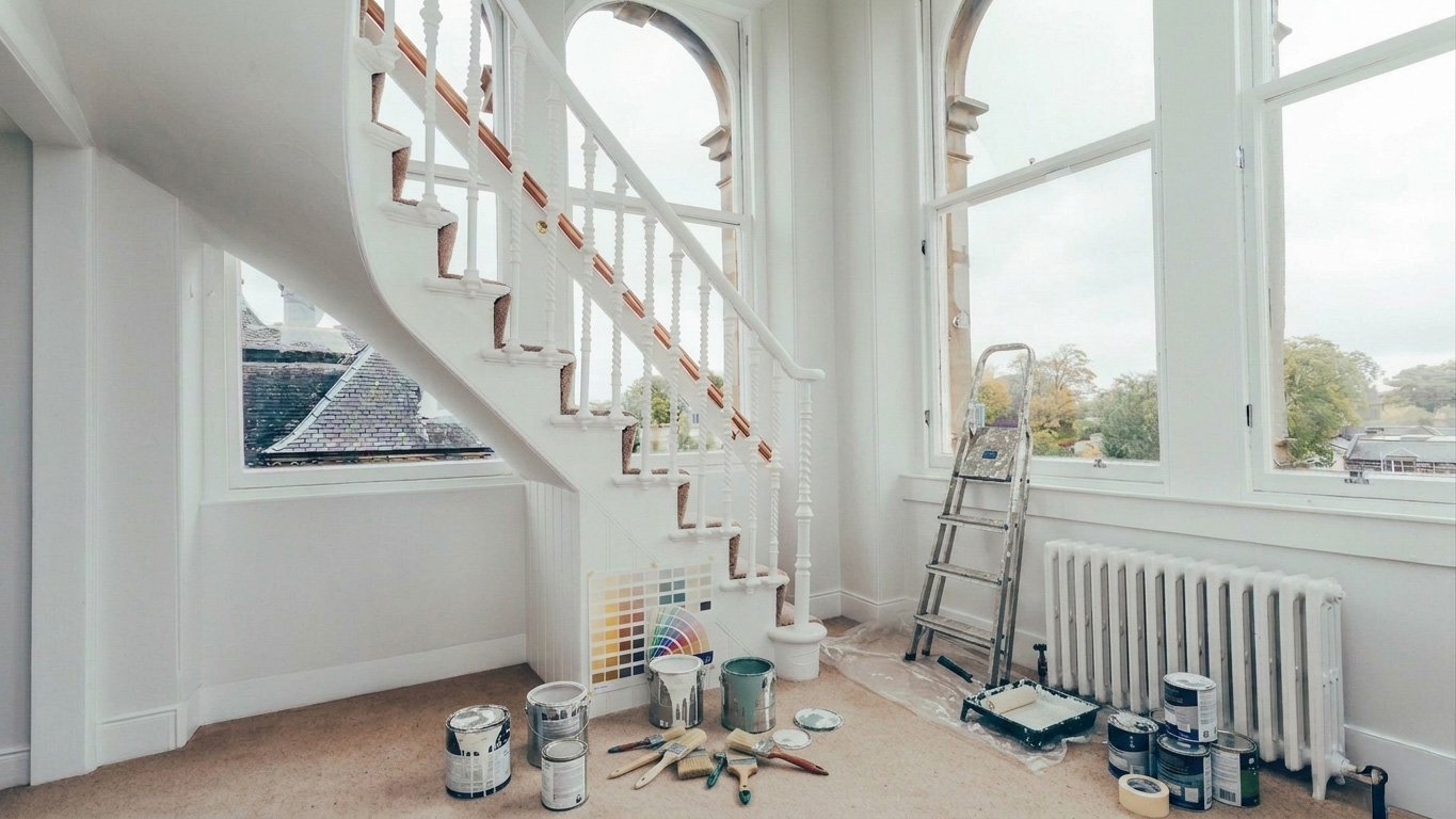 Oran Decorators Ltd — professional painter and decorator at work in Edinburgh