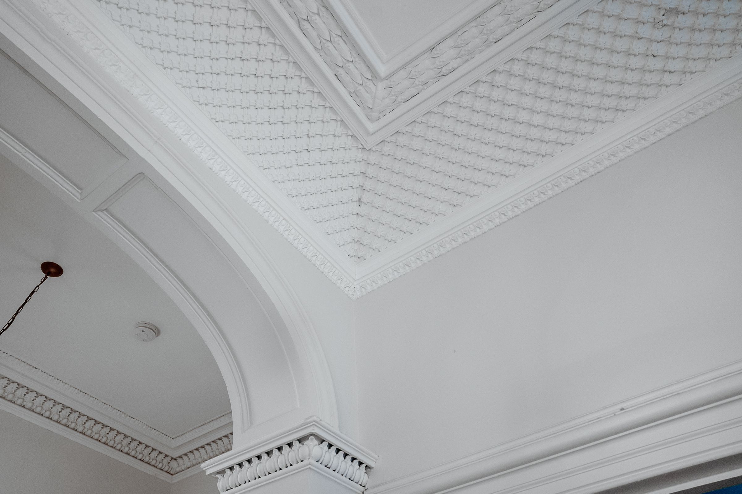 Ornate ceiling cornicing and coving — Edinburgh property