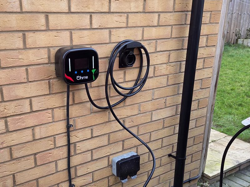 Ohme EV charger installed on Edinburgh property