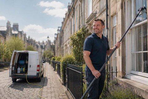 John D. Window Cleaning example website homepage